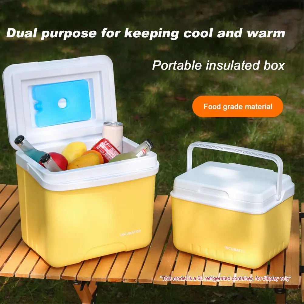 15/6L Cooler Box Portable Camping Refrigerator Incubator Large Capacity Car Ice Bucket Heat Preservation Camping BBQ Equipment
