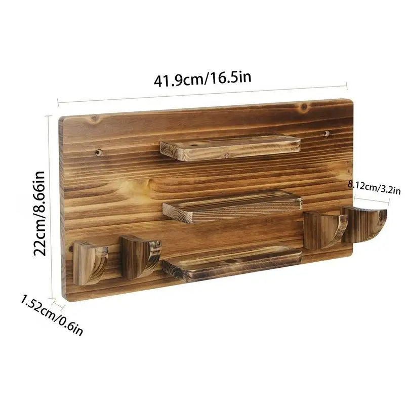 Table Tennis Paddle Holder Large Capacity Wooden Table Tennis Paddle Display Holder Storage Organizer Racket Mount storage Rack