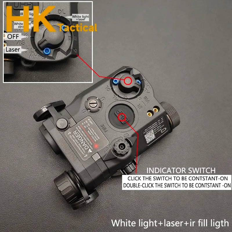 SF M300C M600C M600 Airsoft Flashlight Tactical Torch Rifle Hunting Weapon Scout Light PEQ15 Red Dot Indicator Fit 20mm Rail