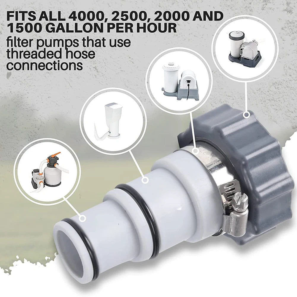 2-10PCS Hose Adapter Kit for Intex Fit ARU Threaded Connection Pumps Swimming Pool Parts