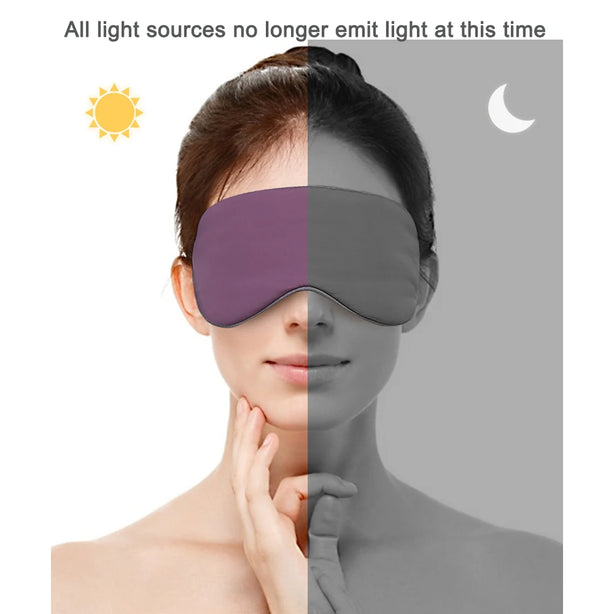 Sleeping Eye Mask Korean Style Warm And Cool Dual Use Adjustable Travel Light Blocking Breathable Eye Cover Blindfold Eye Patch
