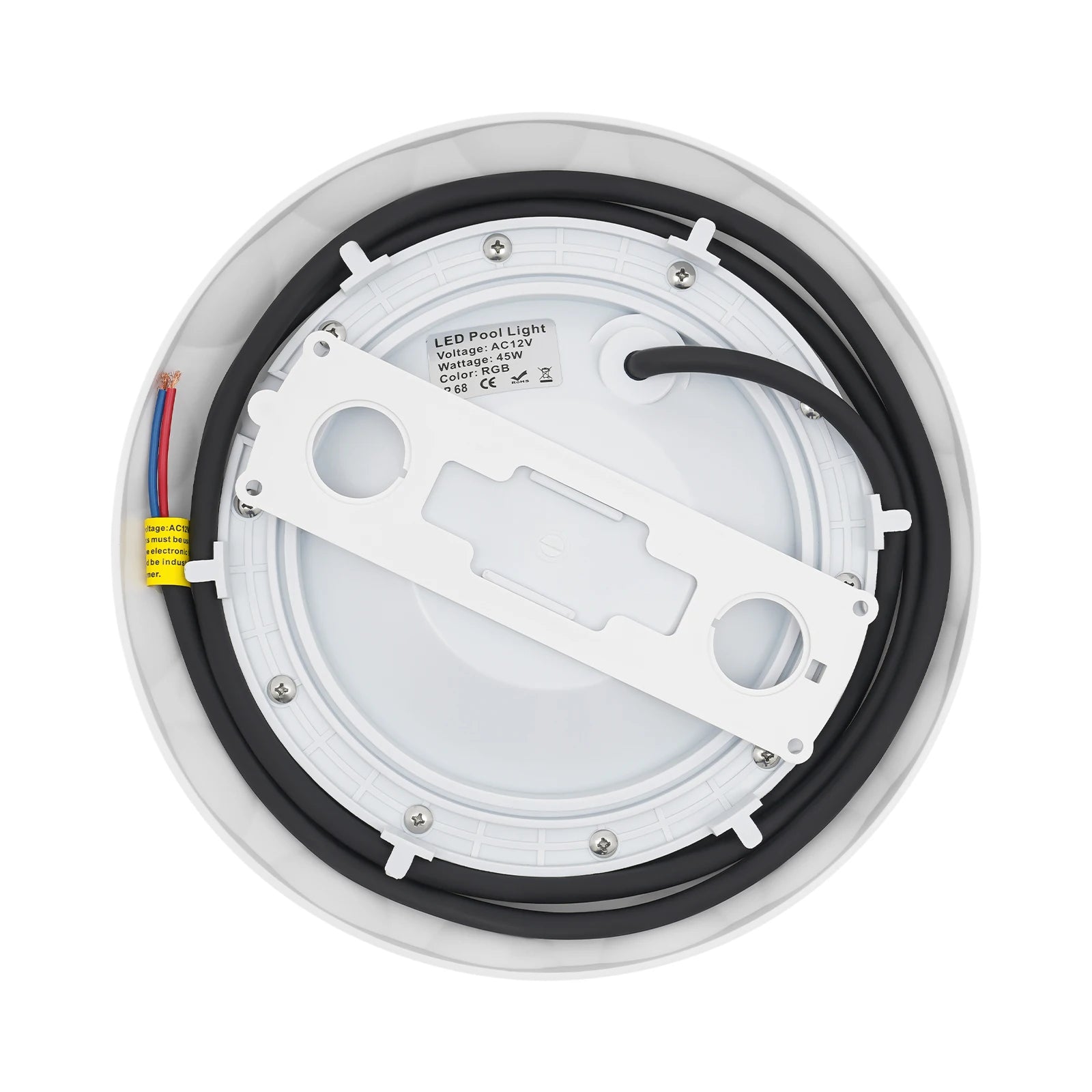 Durable RGB Pool Lights with 2835 Light Beads, 45W LED, 3000LM Brightness, Long-lasting, Compact, Ideal for Home Pool and