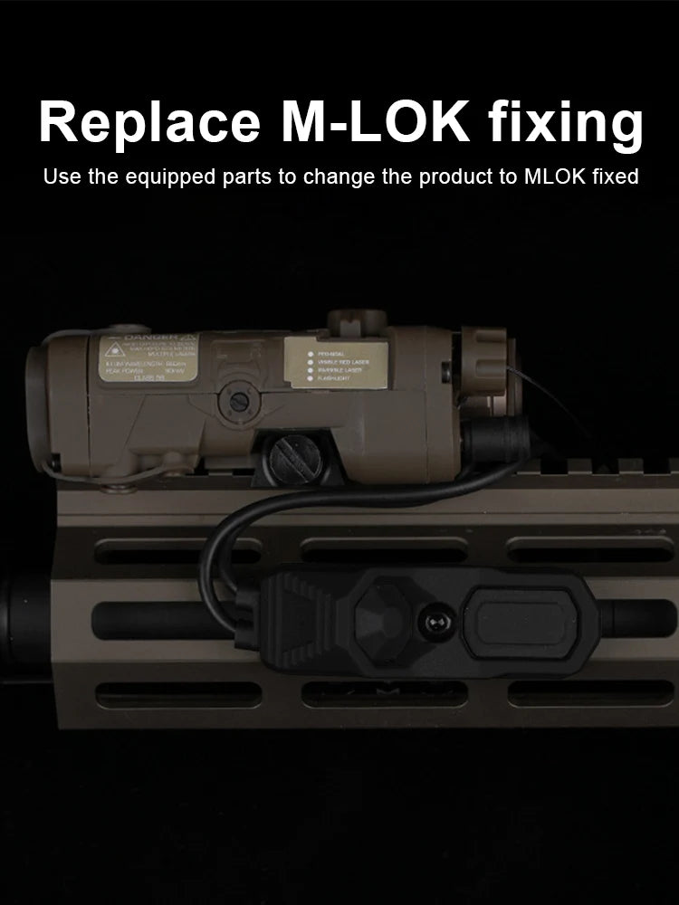 AXON PEQ Laser Pushbutton Dual Button Remote Activation Pressure Switch for SF Flashlight Laser Pointer Comb