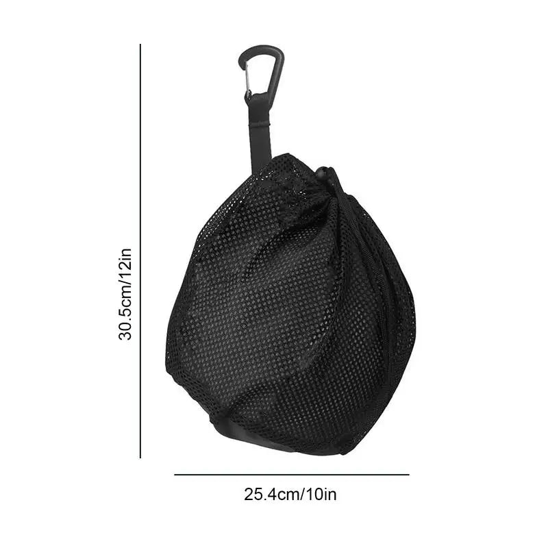 New Portable Basketball Backpack Outdoor Sports Mesh Carry Bag Football Soccer Volleyball Traveling Gym Yoga Single Ball Bag