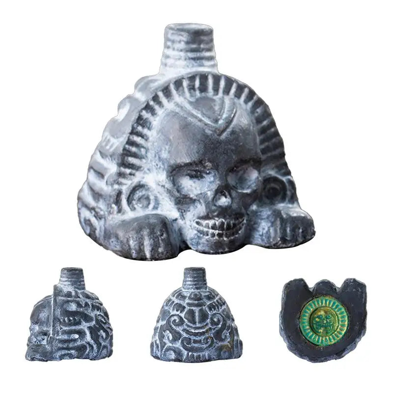 Authentic Aztec Whistle Loud Spookys Aztec Scary Death Whistle Realistic Human Screaming Aztec Ghost War Whistle Skull Head Toy