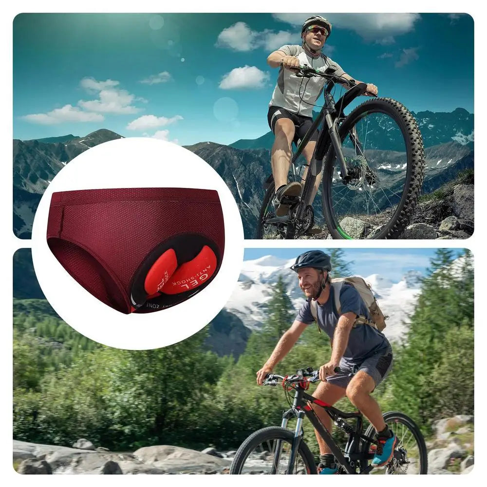 Biker Cycle Undershorts Padded Biking Shorts Breathable Cycling Underwear Adsorbent Biking Liner Shorts Comfortable Biking