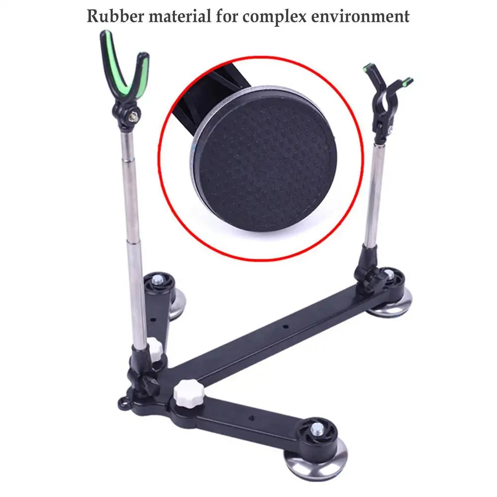 Adjustable Raft Fishing Bracket Durable Adjustable Rod Floor Stand Holder Boat Fishing Rod Storage Rack