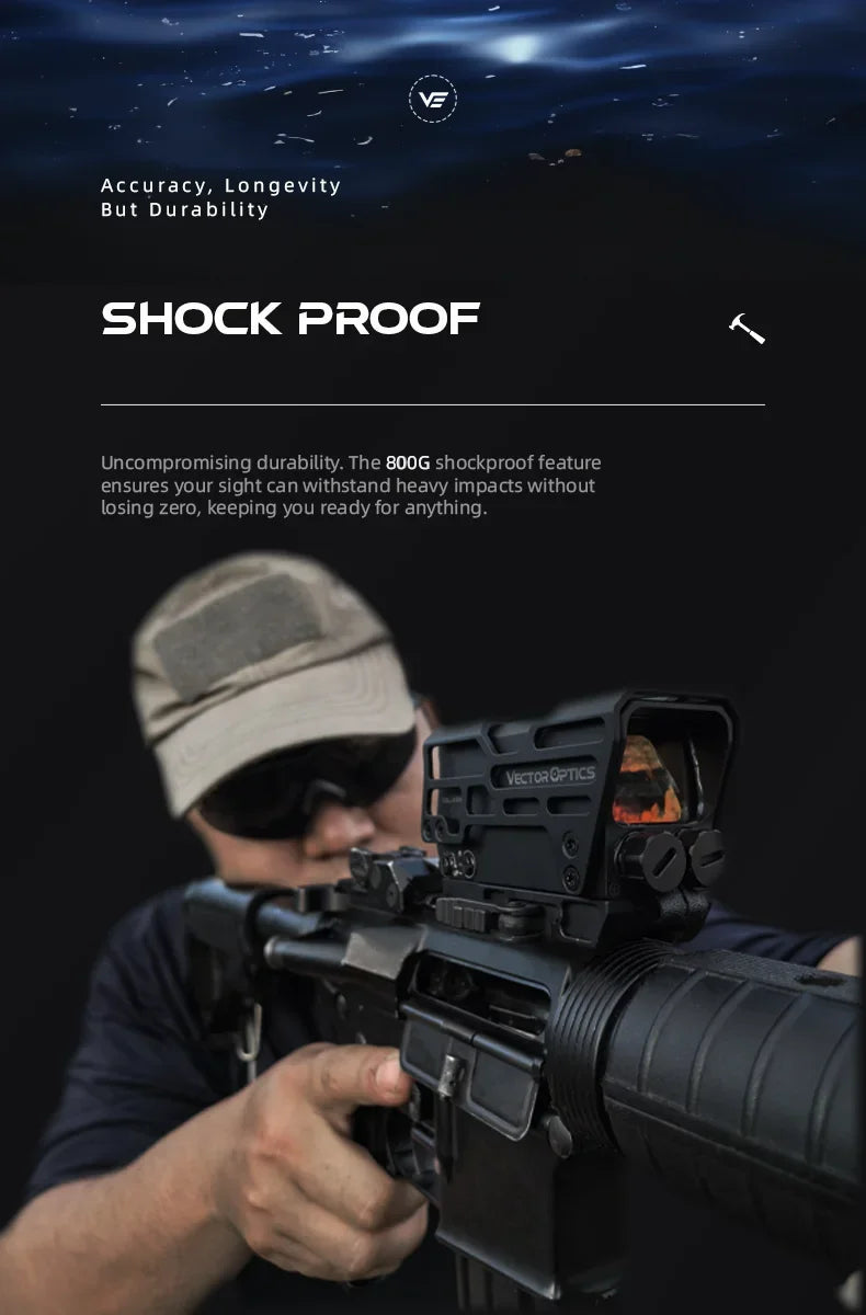 Vector Optics Frenzy 1x31x26 Red Dot Sight | 50K Hours Battery & Motion Sensor | 3 MOA & IP67 Waterproof | Lifetime Warranty