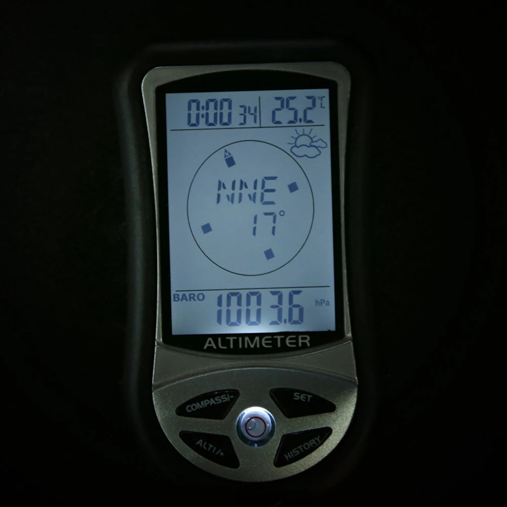 LCD Digital Compass Altimeter Barometer Thermometer Submersible Temperature Meter Home Temperature Control Tools