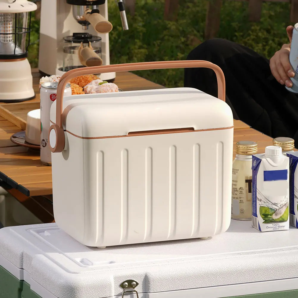 5/6L Portable Outdoor Incubator Large Capacity Food Storage Box Cooler Ice Bottle Cooler Mini Fridge Camping Refrigerator