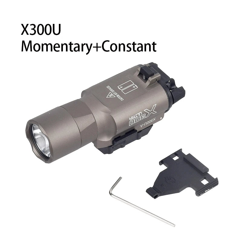 US Warehouse Airsoft SureFire X300/M300/M600 Series Pistol Gun Flashlight 20mm Rail Hunting Ar 15 Accessories Tactical Gear