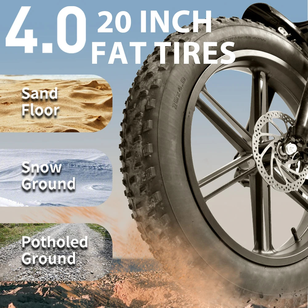 DEEPOWER S7 Off-Road Electric Bike for 1000W Motor Adults Mountain Ebike with 48V 60AH LG Battery All-Terrain Motorcycle Style