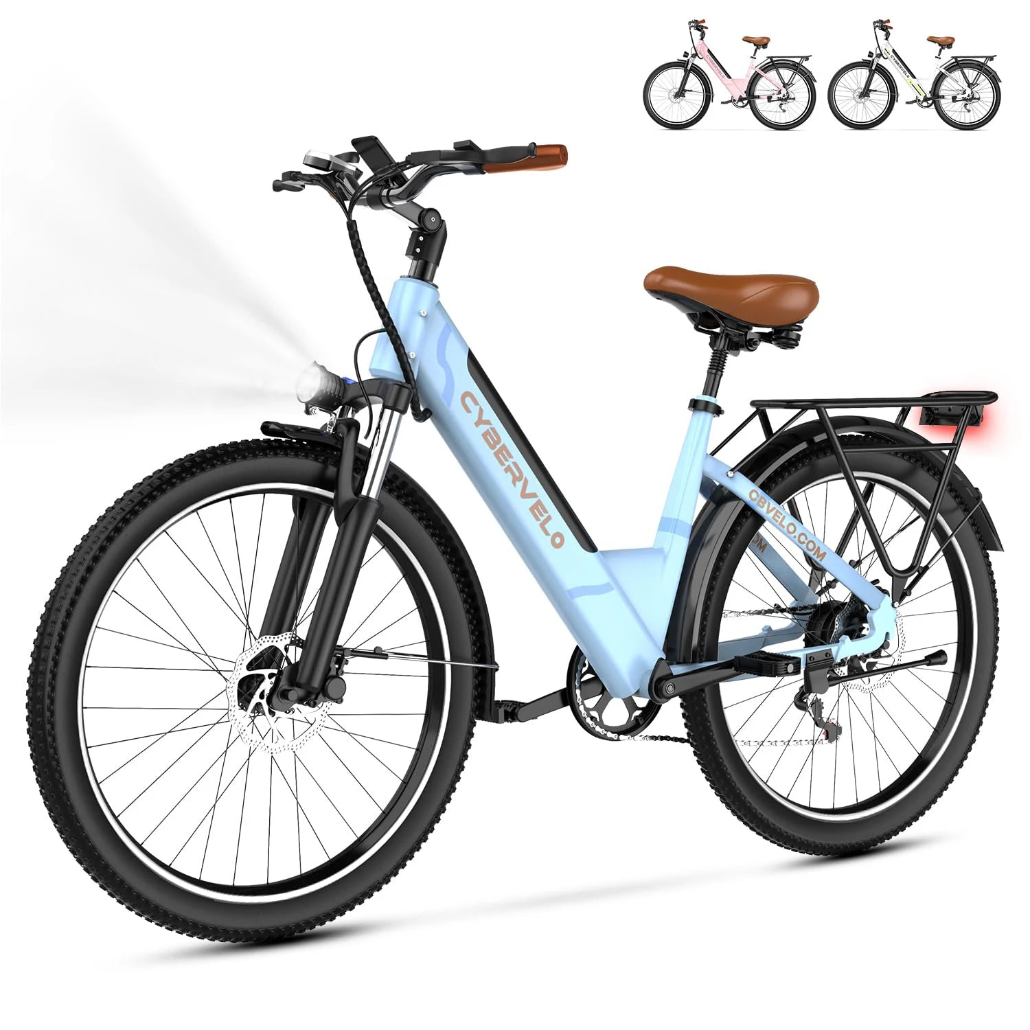 1000 Peak Electric Bike for Adults,up 80 Miles Removable Battery Ebike, 26