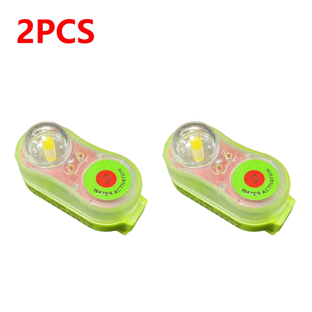 2-10Pcs LED Life Jacket Light Energy-Efficient Waterproof Emergency Signal Light Easy Operation Lightweight Outdoor Accessories