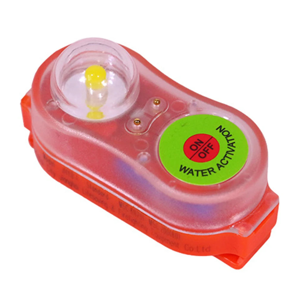 2-10Pcs LED Life Jacket Light Energy-Efficient Waterproof Emergency Signal Light Easy Operation Lightweight Outdoor Accessories