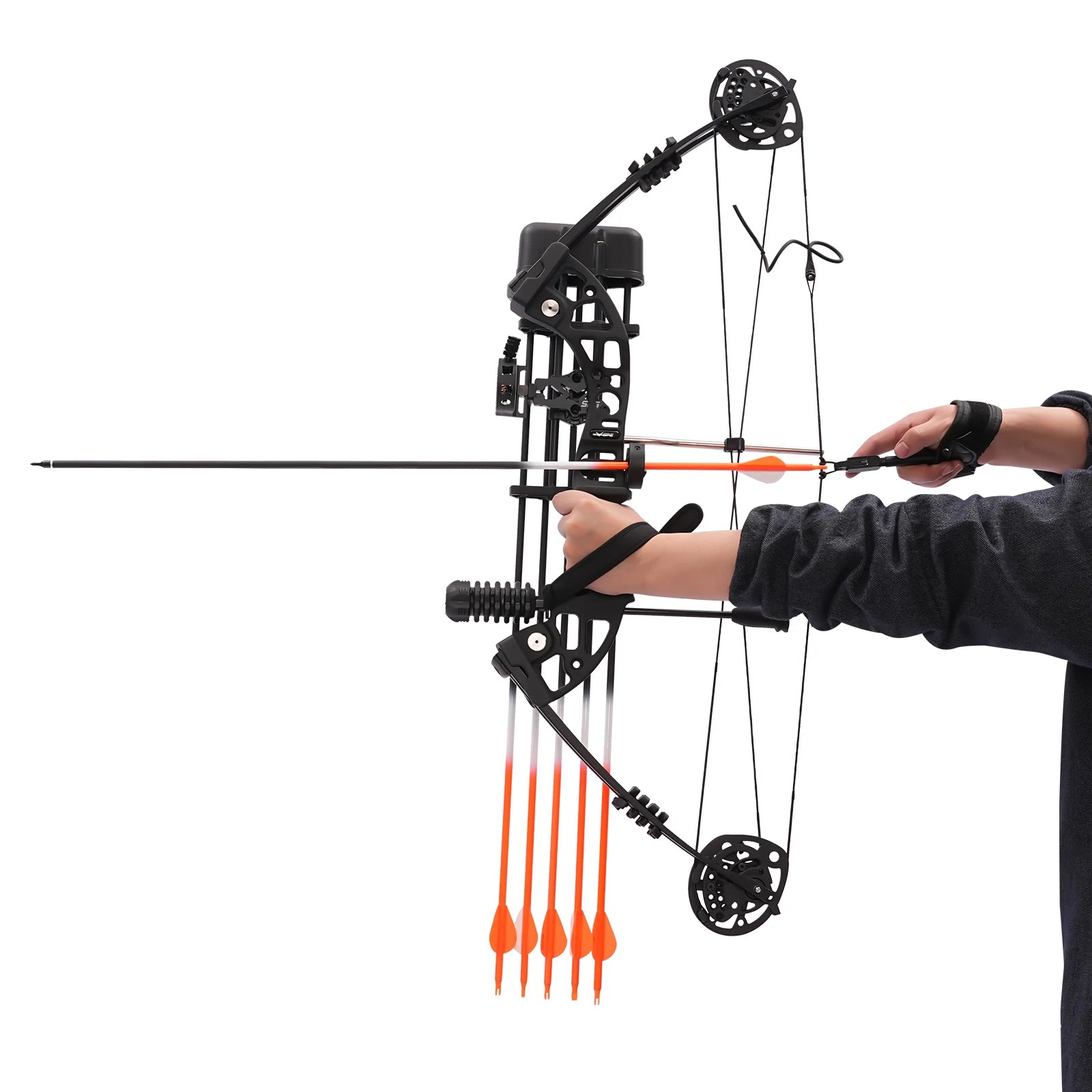 Compound Bow Arrow Set Archery Hunting Bow Set with Arrows and Target Papers, Draw Weight 30-60 lbs, Draw Length 19-30