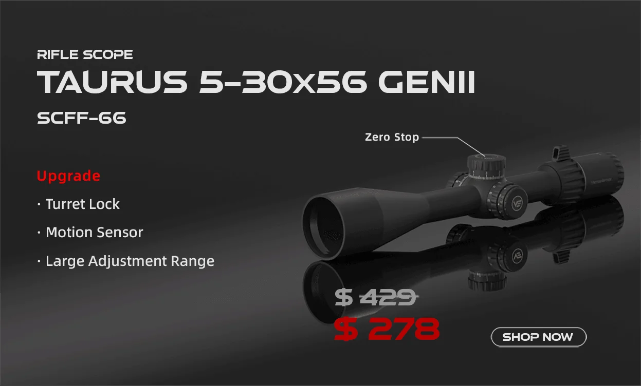 Vector Optics Sentinel 6-24x50 Hunting Riflescope Air Rifle Scope Optical Sight Focus 10 Yards R&G Illumination .223 & Airgun