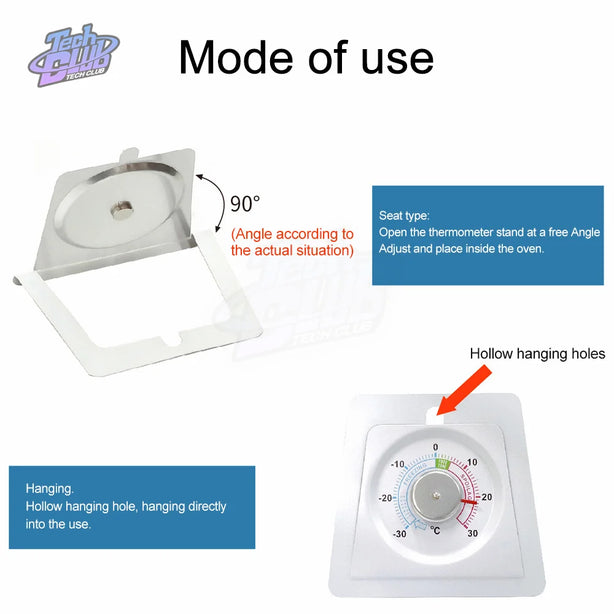 Mini Thermometers Oven Refrigerator Thermometer Large Dial Freezer Oven Thermometers  Home Kitchen Supply