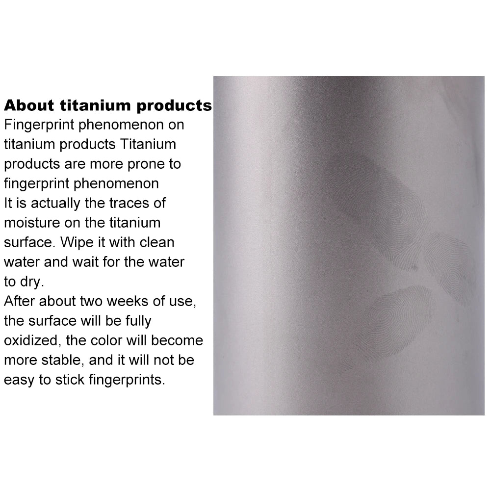 500/600/750ml Titanium Water Bottle with Lid Portable Sports Kettle Leak-Proof Lightweight Drinking Bottle for Outdoor Picnic