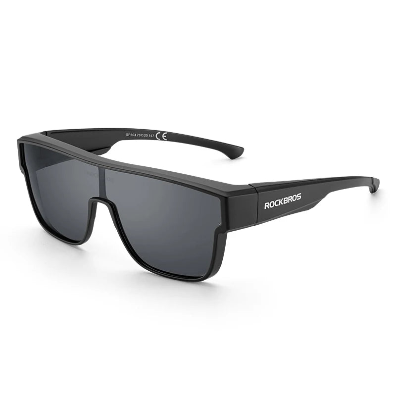 ROCKBROS Polarized Cycling Glasses Lightweight UV400 Sun Protection Myopia Dual Wear Sunglasses Men Women MTB Road Bike Glasses
