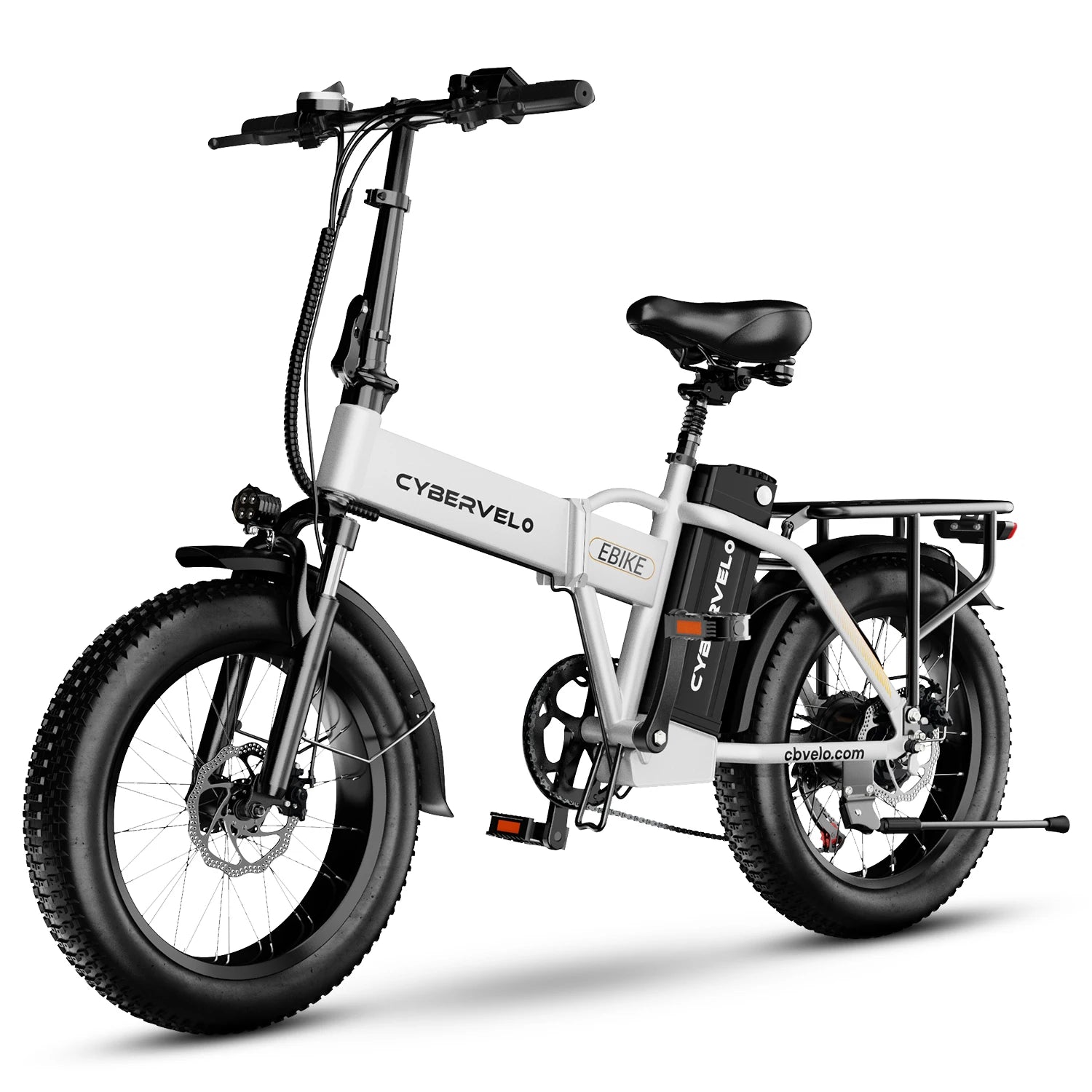 1000W Folding Electric Bike, 48V 20AH Large Removable Battery E Bike, 30+MPH, 80 Miles Max Range, 20