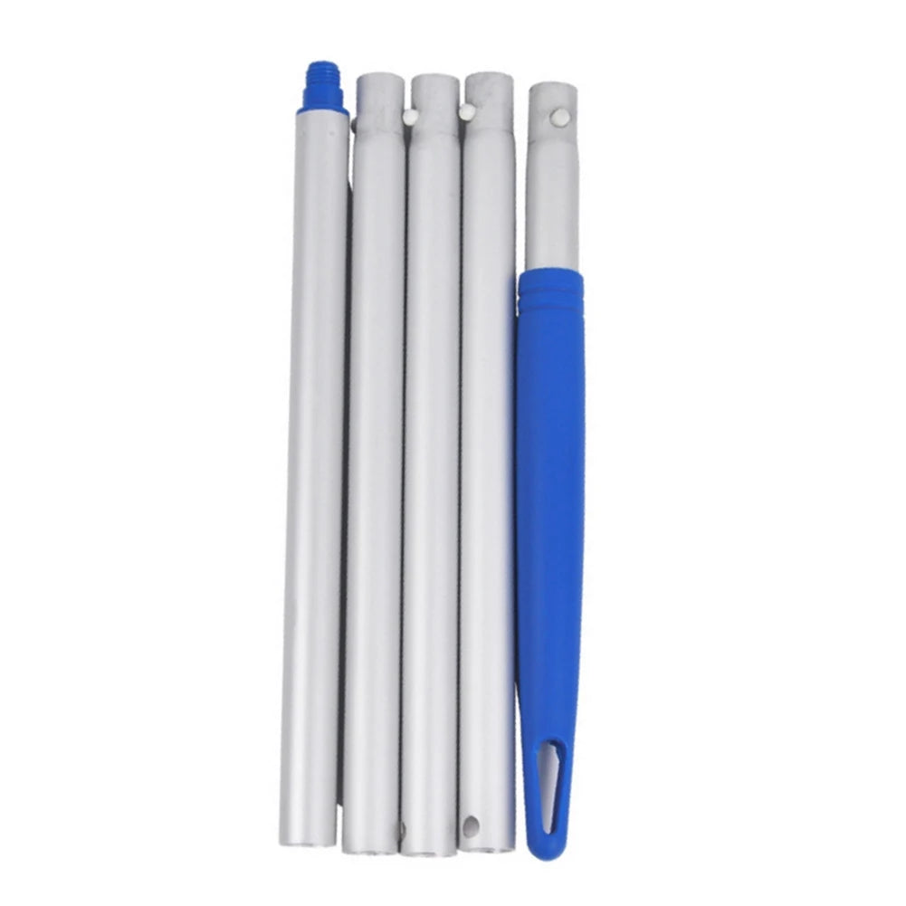 Swimming Pool Leaf Skimmer Net with 5 Sections Aluminum Pole Ultra Fine Mesh Netting Bag Basket for Swimming Pools Spas Hot Tubs