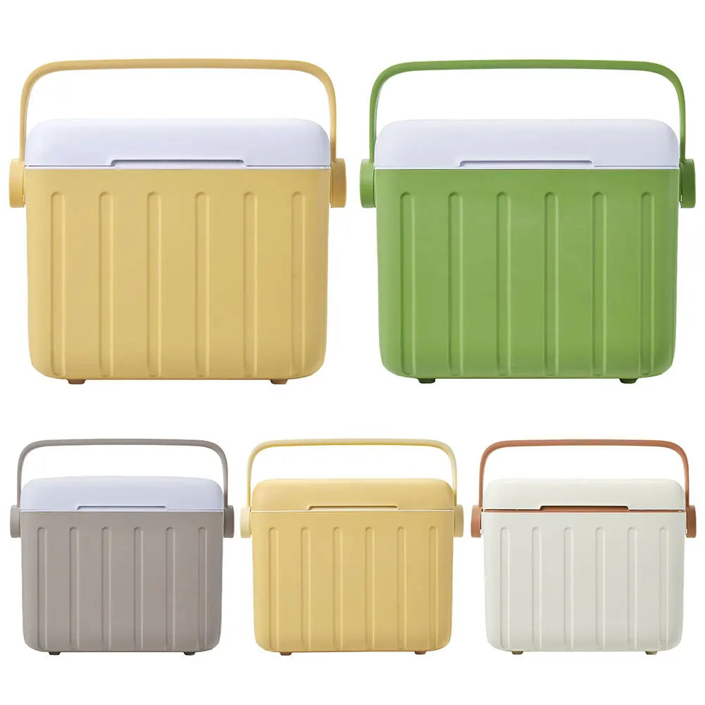 5/6L Portable Outdoor Incubator Large Capacity Food Storage Box Cooler Ice Bottle Cooler Mini Fridge Camping Refrigerator