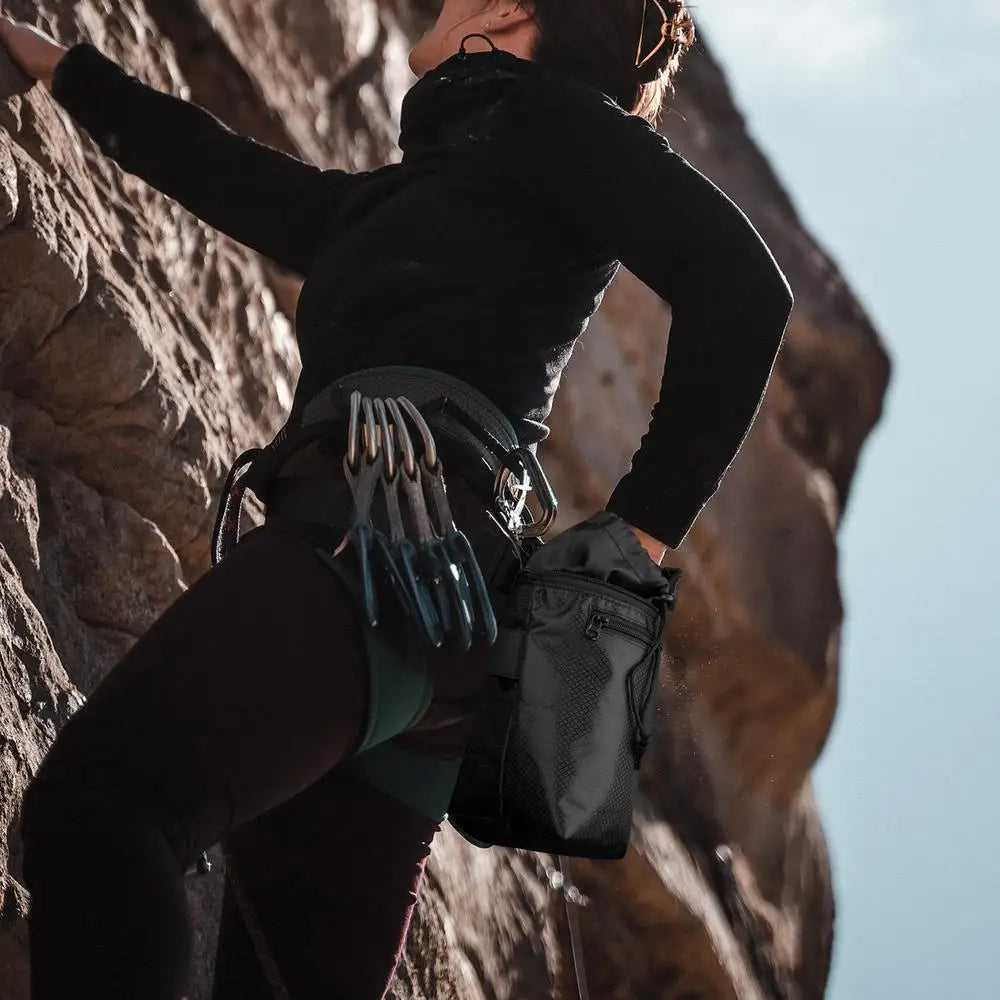 Magnesia Sack Rock Climbing Chalk Bag Waterproof Pocket for Weight Lifting Outdoor Bouldering Magnesia Pouch Climbing Equipment