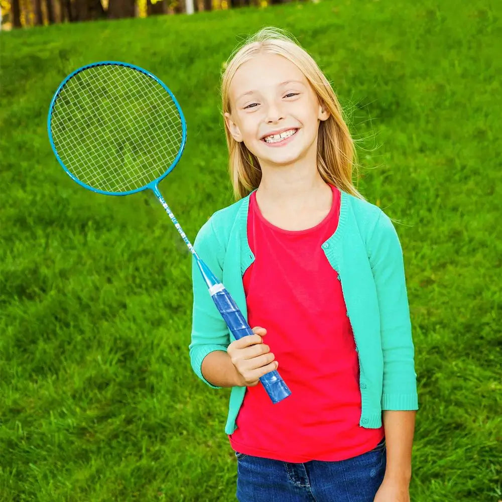 portable Badminton Set 1 Pair Lightweight Backyard Games Badminton With Carrying Bag And 3 Badminton Balls Team Sports Equipment