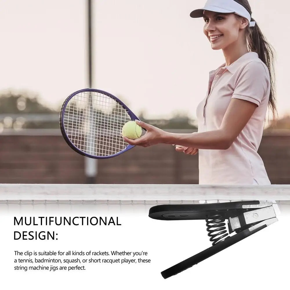 Badminton Stringing Clamp Tennis Ball Machine Stringing Clamp Portable Alloy Tennis Ball Manual Stringing Tools For Repairing