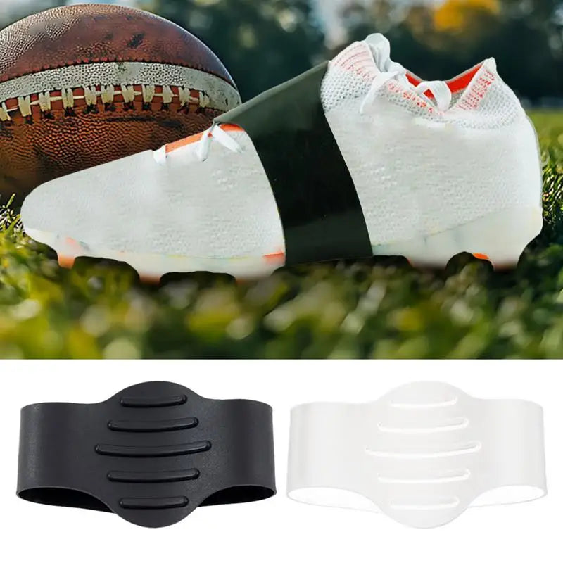 Soccer Shoe Lace Covers Silicone Soccer Cleats Lace Bands Football Accessories High Grip Design Elastic Protector Keeps Laces