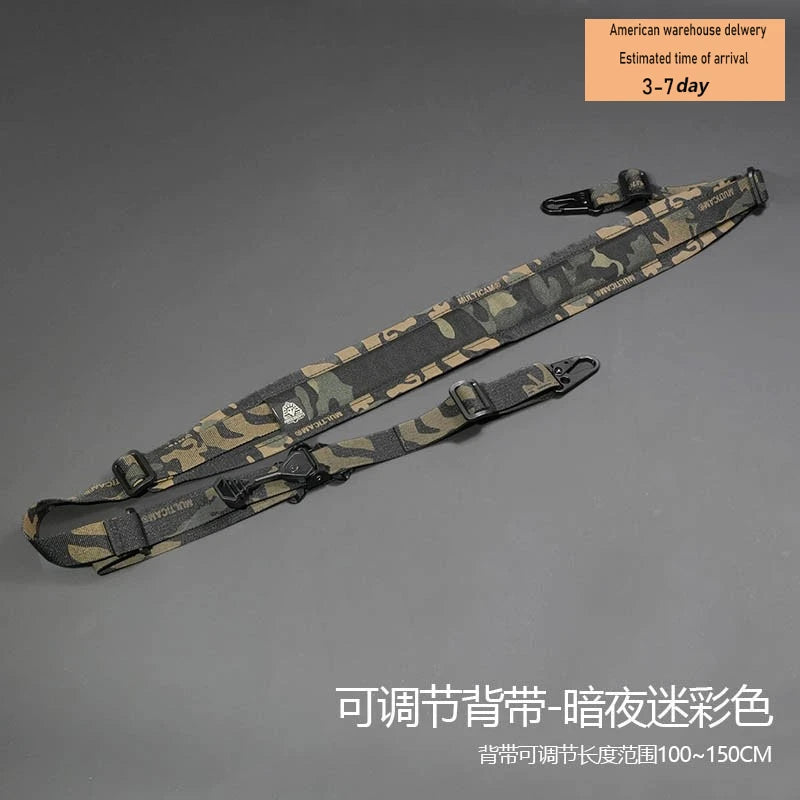 Tactical QD Quick Release Sling Shoulder Strap Weapon Gun 2 Points Connect Adjustable Rifle Strap Outdoor Camping Accessories