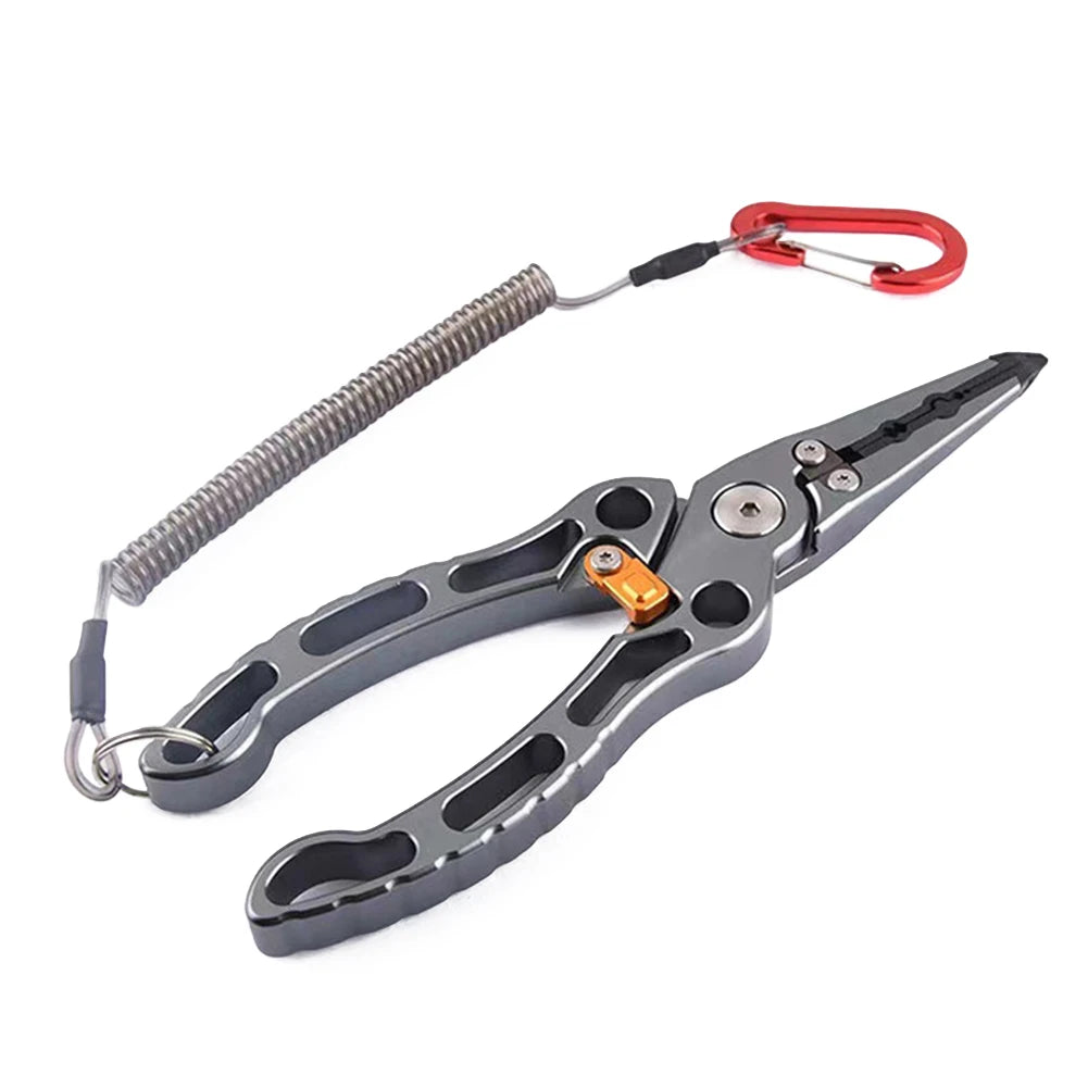 Titanium Alloy Fish Nose Pliers Convenient Lure Tongs Fish Clip Multifunctional Portable  Lightweight Outdoor Accessories