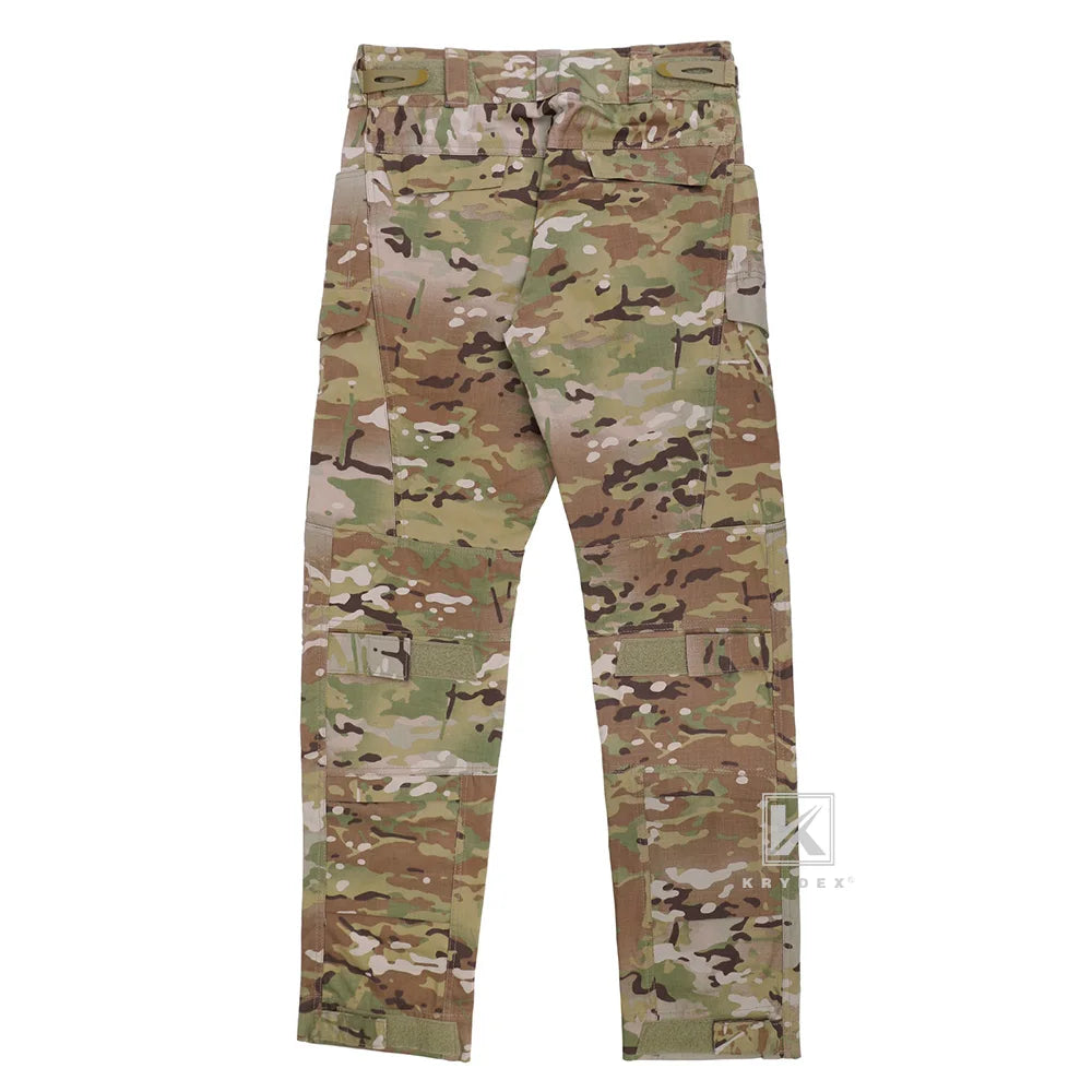 KRYDEX Tactical Combat Pants Assault Men Battlefield Combat Trousers Uniform & Knee Pads For Shooting Hunting Airsoft Gear