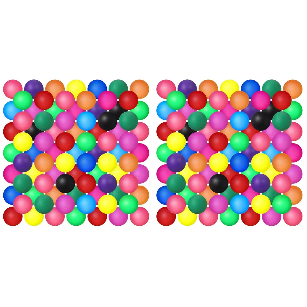 50/100Pcs Colorful Ping Pong Balls 40MM Entertainment Table Tennis Balls for Game Frosted Mixed Colors for Carnival Pool Game