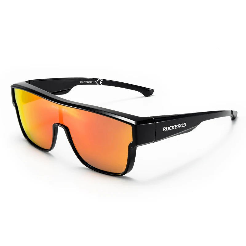 ROCKBROS Polarized Cycling Glasses Lightweight UV400 Sun Protection Myopia Dual Wear Sunglasses Men Women MTB Road Bike Glasses