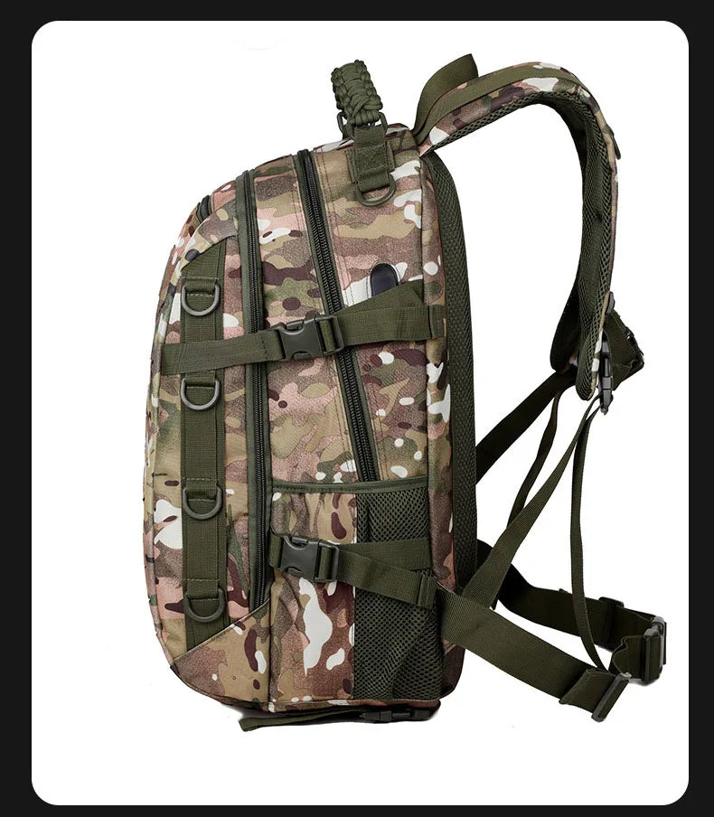 Oulylan Outdoor Traveling Waterproof Trekking Fishing Hunting Climbing Bag Male Camo Backpack Camping Men  Rucksack