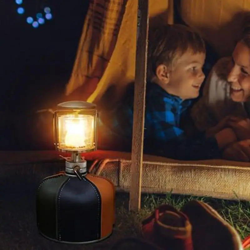 Tent Lamp Portable Petrol Lantern Garden Glass Lamp Bright Camping Equipment Supplies Copper For Outdoor Fishing Picnic