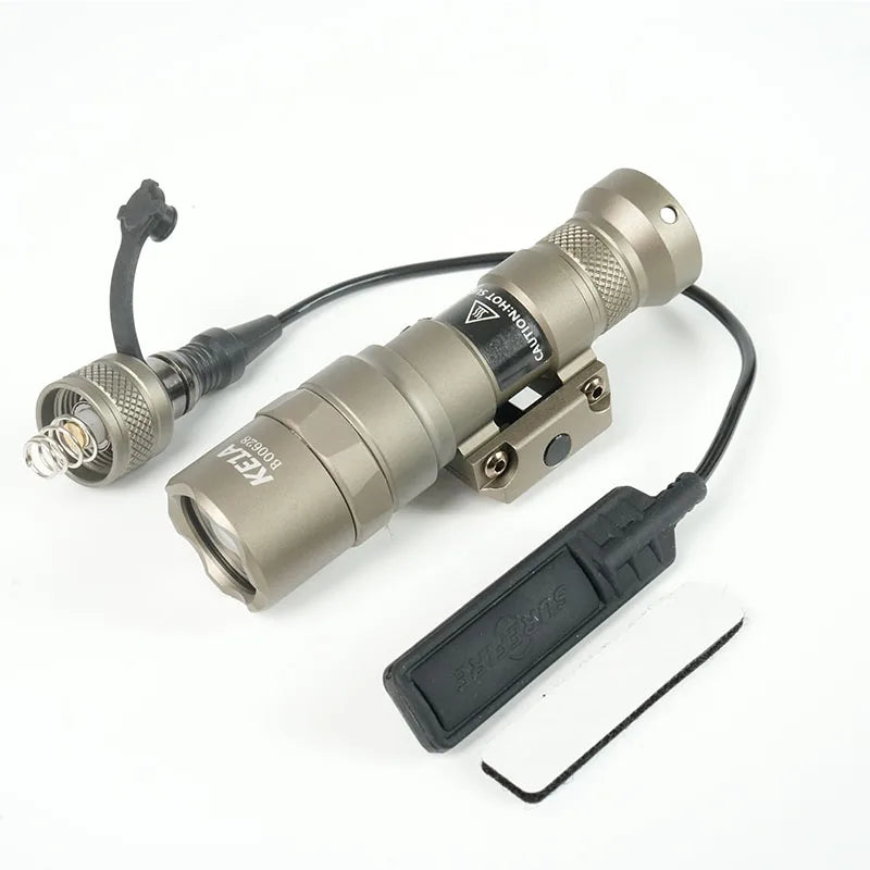 Tactical SF X300 X300U Ultra Metal Flashlight Strobe Scout Light M300C M600C PEQ Airsoft Hunting Weapon Flashlight Fit 20mm Rail