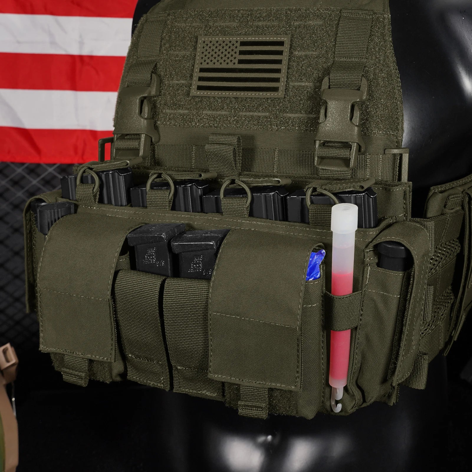 KRYDEX Tactical 5.56 & 9mm Magazine Pouch MF IV Placard For Outdoor Hunting Chest Rig SCARAB Plate Carrier Vest