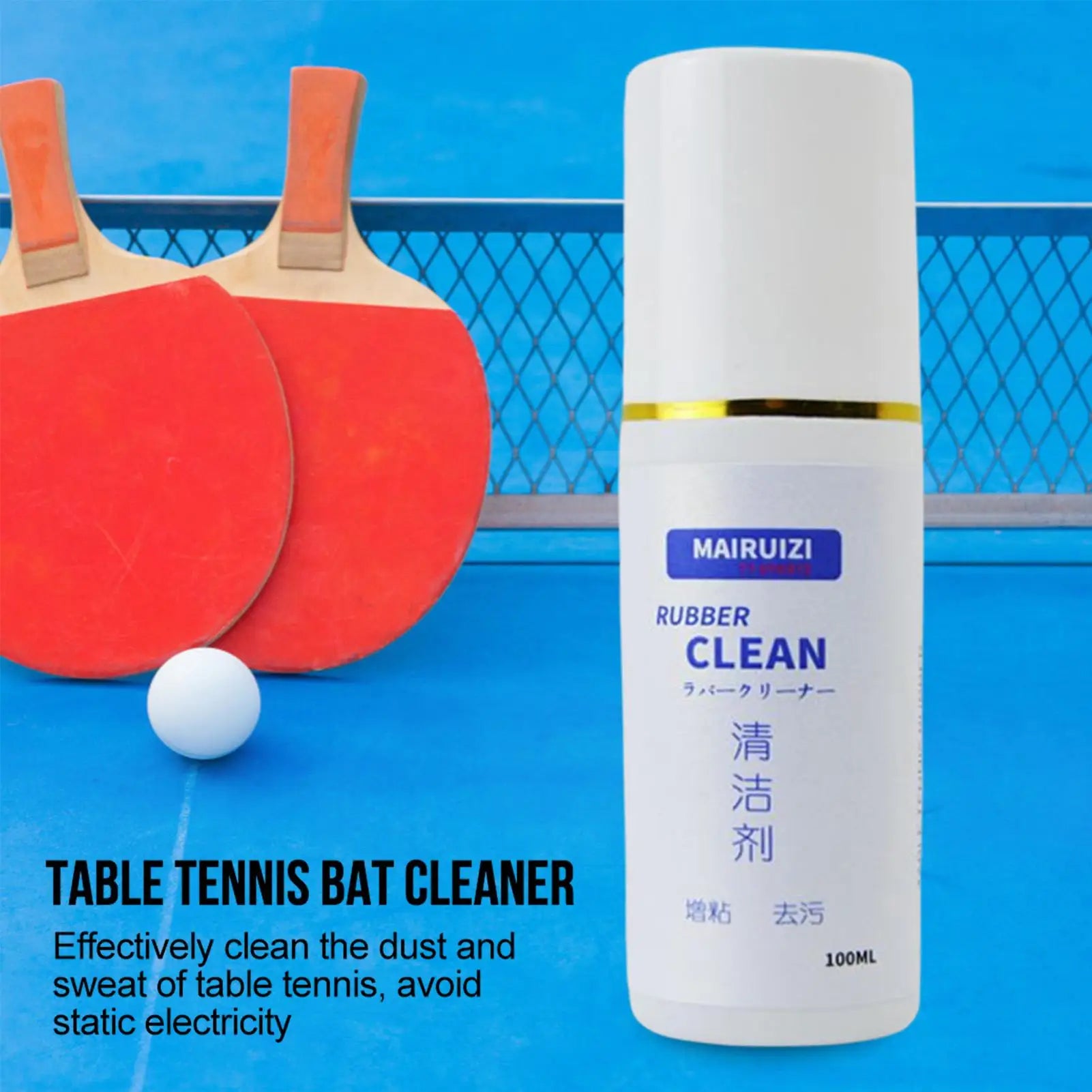 Table Tennis Rubber Cleaner Table Tennis Rubber Cleaning Spray Cleaning Spray Bottle For Table Tennis Cleaning 100ml Bottle