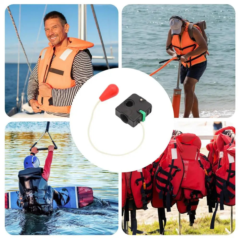 Inflatable Life Vest Automatic Inflator Device Life Jacket Inflation Supplies Inflatable Life Jacket Pump Safety Inflator Gadget