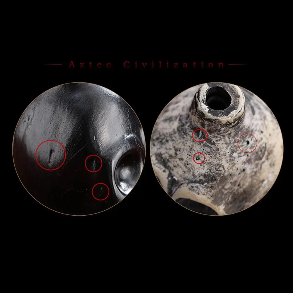 Mini Strange Sound Decompressions OcarinaAztec Death Whistle Fun Relieve Stress Unique Human Loud Screams Prank Tricky Artifact