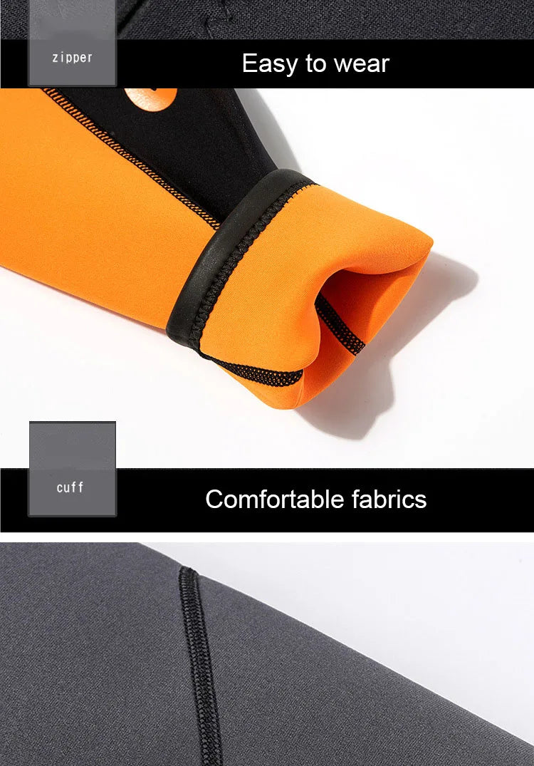 2MM Neoprene Men Split Diving Suit Jacket Swimming Top Suit Windproof Warm Jacket Surfing Motorboat Diving Jacket