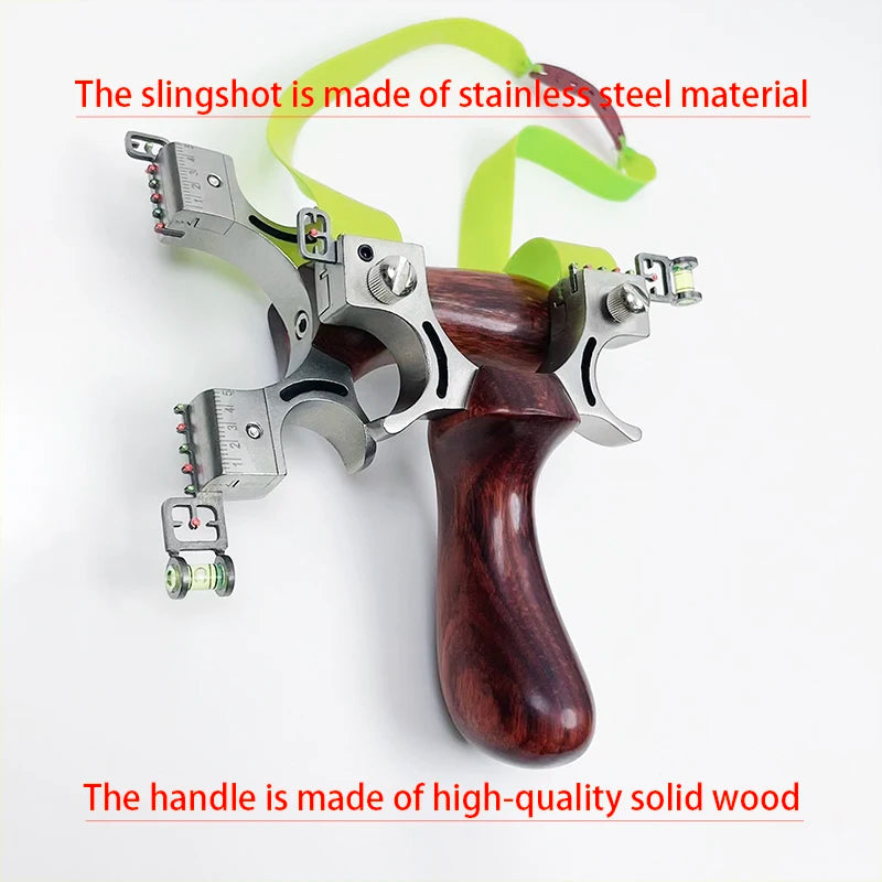 Stainless Steel Slingshot Outdoor Entertainment and Leisure Hunting Tools, Professional Bow and Arrow Shooting Equipment