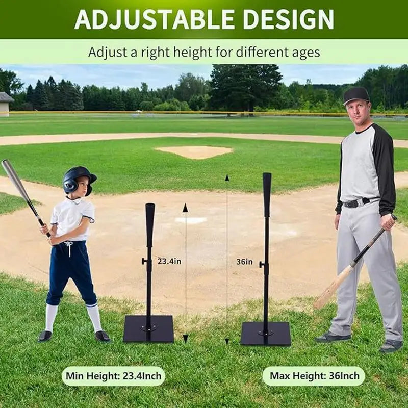 Portable Stand Base Tee Heavy Duty Baseball & Softball Batting Tees Stand Base Tee Softball Training Equipment Portable Batting