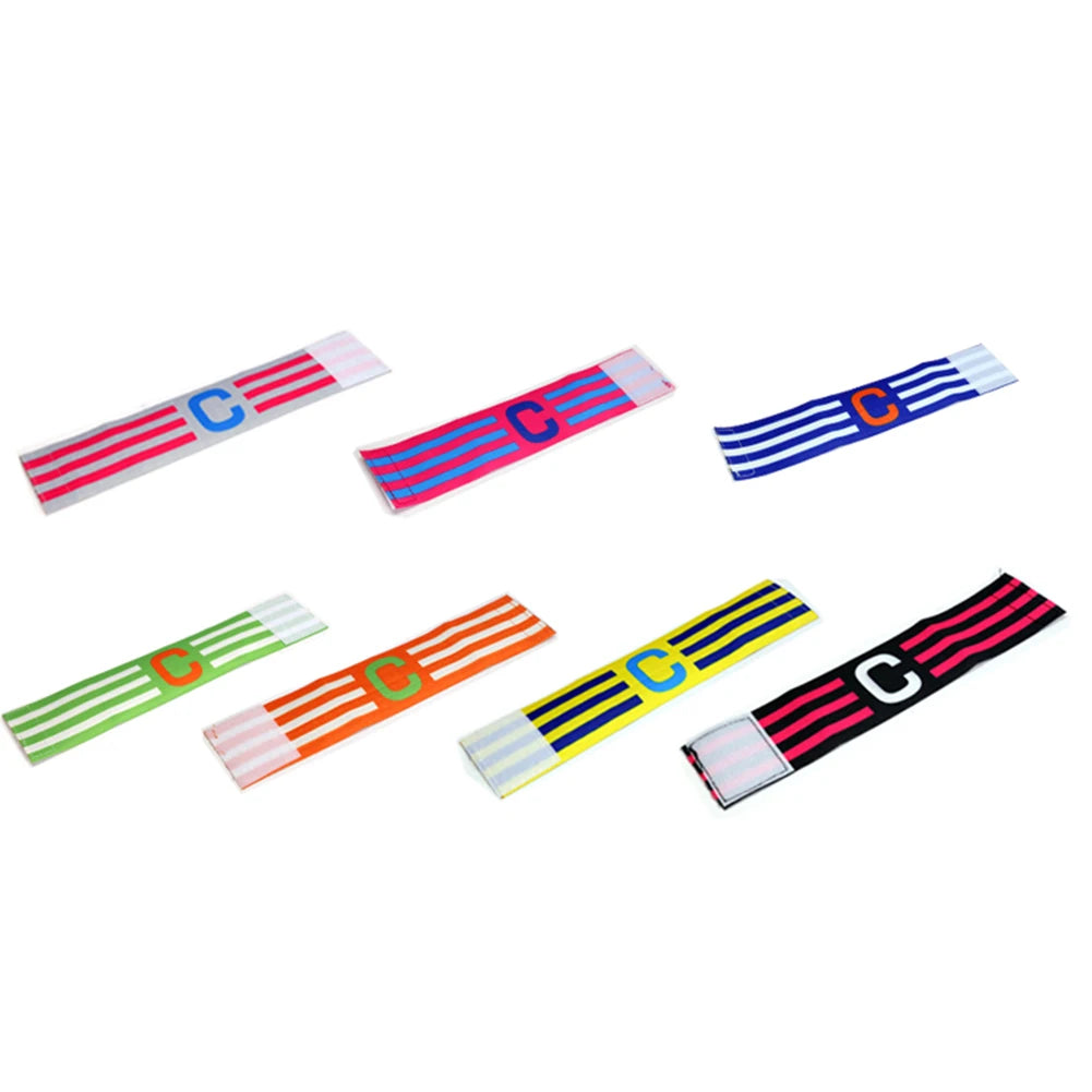 Football Captain Armband with Touch Fastener Leader Competition Armband Soccer Player Captain Group Armband for Football Captain