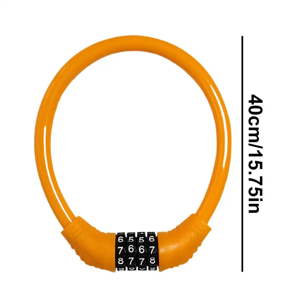 Anti-Theft Bicycle Combination Lock Combination Bikes Lock 4 Digit Heavy Duty Keyless Bicycles Lock For Electric Scooter Bikes