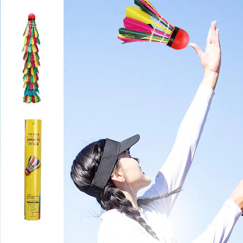 Professional Natural Duck Feather Badminton Shuttlecocks High Speed Training Badminton Ball Lightweight Shuttlecock For Training