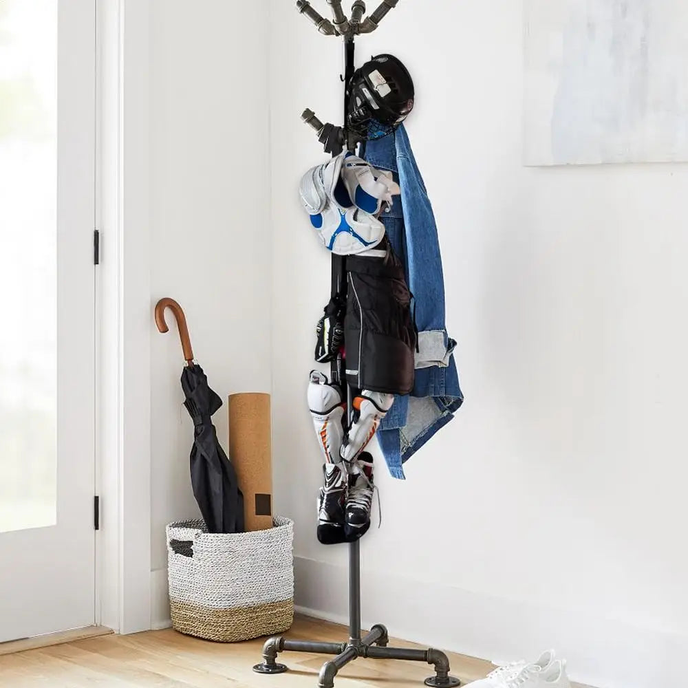 Hockey Gear Drying Rack Storage Rack Hockey Gear Hanger Portable Hockey Equipment Strap With 12 Hooks Sports Gear Organizer For